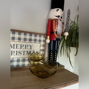 Vintage Anchor Hocking chip and dip set